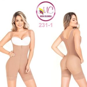 Colombian Shapewear Short Front Zipper Buttlifting